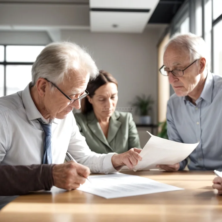 Senior insurance consultation discussion